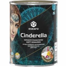 Краска акриловая Eskaro Cinderella шелковистый мат белый 0,9 л