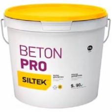 Краска латексная акриловая Siltek Beton Pro База FА шелковистый глянец белый 9 л