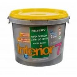 Краска интерьерная латексная Хімрезерв PRO INTERIOR 7 шелковистый мат белый 10 л