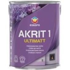 Краска акриловая Eskaro Akrit 1 Ultimatt TR стойкая к мытью глубокий мат база под тонировку 0,75 л 0,75 кг