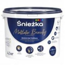 Краска латексная водоэмульсионная Sniezka Mattlatex Beauty глубокий мат белый 3 л 4,1 кг