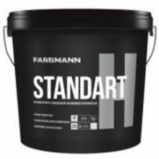 Краска интерьерная акриловая Farbmann Standart H с повышенной укрывистостью база А мат белая 4,5 л