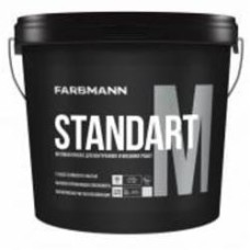 Краска акриловая Farbmann Standart M стойкая к мытью база А мат белая 9 л