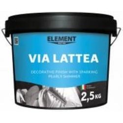 Декоративне покриття моделювальна Element Decor Via Lattea Argento 2,5 кг /перламутровый