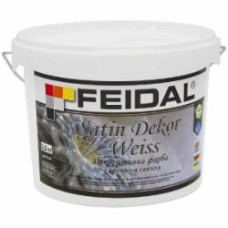 Декоративная краска Feidal Satin Dekor Weiss белый 2,5 кг