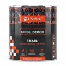 Эмаль алкидно-уретановая UniSil Decor 3 в 1 серебряный глянець 0,75 л