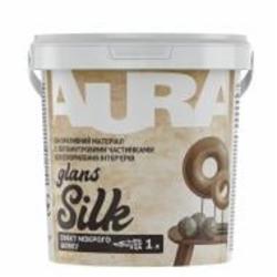 Декоративное покрытие Aura Мокрый шелк Silk Glаns 1 л 1,2 кг