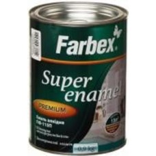 Эмаль Farbex алкидная ПФ-115П белый глянец 0,9 кг