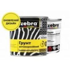 Грунт ZEBRA антикоррозийный серии Кольчуга 17 серый 1 кг