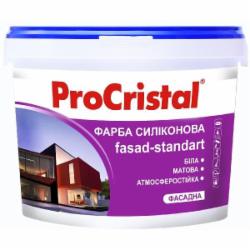 Краска силиконовая ProCristal Fasad-standart ИР-133 мат белый 5 л