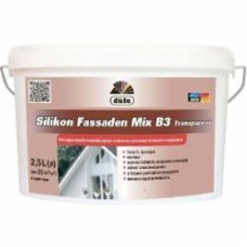 Краска cиликономодифицированная акриловая Dufa Silikon Fassaden Mix B3 Transparent мат 2,5 л