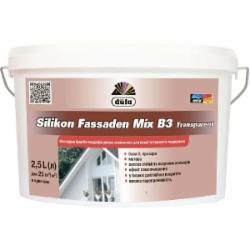 Краска cиликономодифицированная акриловая Dufa Silikon Fassaden Mix B3 Transparent мат 2,5 л
