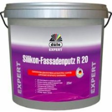 Декоративная штукатурка короед Dufa EXPERT Silikon-Fassadenputz R20 25 кг белый