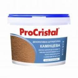 Декоративная штукатурка ProCristal силиконовая Камешковая 1,5 мм 15 кг /белый