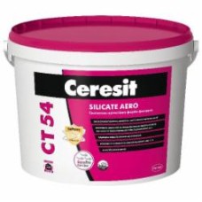 Краска фасадная силикатная Ceresit Ct 54 Silicate Aero База А белый 10 л