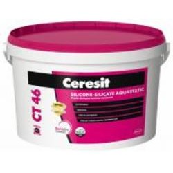 Краска фасадная силикон-силикатная Ceresit CT 46 Sil-Sil Aquastatic база под тонировку С 3 л
