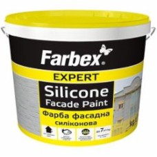 Краска фасадная силиконовая Farbex Expert Silicone fasad мат белый 1,4 кг