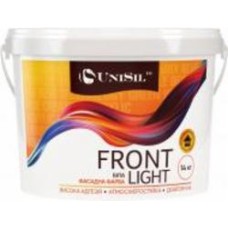 Краска акриловая водоэмульсионная UniSil Front Light мат белая 14 кг
