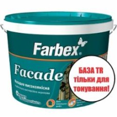 Краска акриловая Farbex фасадная база TR мат 5 л 6 кг