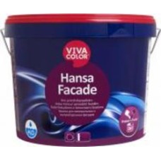 Краска cиликономодифицированная водоэмульсионная Vivacolor Hansa Faсade, база LА глибокий мат белый 0,9 л