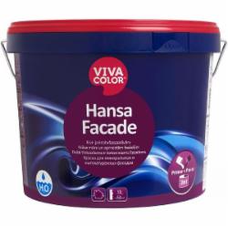 Краска cиликономодифицированная водоэмульсионная Vivacolor Hansa Fasade, база LА глибокий мат белый 2,7 л 4,1 кг
