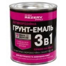 Грунт-эмаль Хімрезерв PRO 3в1 графит шелковистый глянец 0,8 кг