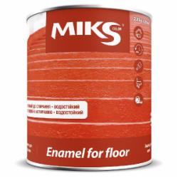 Эмаль MIKS Color алкидная для пола серый глянец 2,8 кг