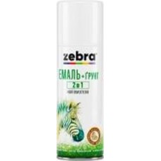 Эмаль аэрозольная ZEBRA 2 в 1 серия Акварель темный хаки полумат 400 мл