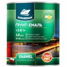 Грунт-эмаль КОРАБЕЛЬНА 3 в 1 хаки мат 0,9 кг