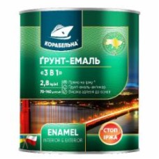 Грунт-эмаль КОРАБЕЛЬНА 3 в 1 черный мат 2,8 кг