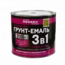 Грунт-эмаль Хімрезерв PRO алкидная антикоррозийная 3 в 1 темно-зеленый шелковистый глянец 2,5 кг