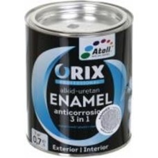 Эмаль Atoll ORIX HAMMER 3 в 1 серебро глянец 0,7 л