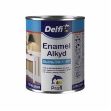 Эмаль Delfi ПФ-115 белая глянец 0,9 кг