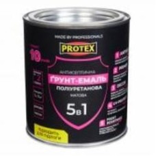 Грунт-эмаль Protex 5в1 полиуретановая для дерева RAL 9003 белый шелковистый мат 0,8 кг