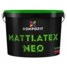 Краска интерьерная латексная Kompozit MATT LATEX NEO глубокий мат белая 7 кг