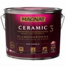 Краска керамическая водоэмульсионная Magnat Ceramic 3 глубокий мат белый 9 л