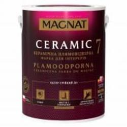 Краска керамическая водоэмульсионная Magnat Ceramic 7 шелковистый мат белый 4,3 л