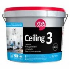 Краска интерьерная водоэмульсионная Vivacolor Ceiling 3 AP глибокий мат белый 2,7 л