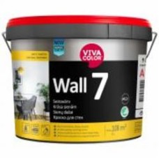 Краска интерьерная латексная Vivacolor Wall 7 А шовковистий мат белый 9 л