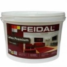 Краска акриловая Feidal Latex Premium глубокий мат белая 9 л