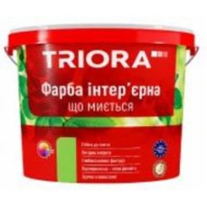 Краска интерьерная акриловая Triora моющаяся мат белый 1,4 кг