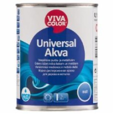 Краска водоэмульсионная Vivacolor Universal Akva Matt A мат белый 0,9 л