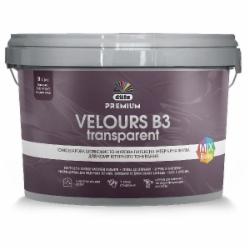 Краска латексная виниловая Dufa PREMIUM Velours P 110 B3 шелковистый мат прозрачный 1 л