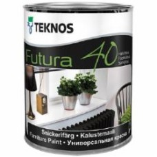 Краска TEKNOS Futura 40 база 1 полуглянец 0,9 л