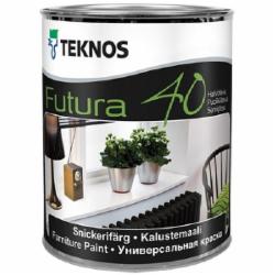 Краска TEKNOS Futura 40 база 1 полуглянец 0,9 л