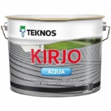 Краска для крыш акрилатная TEKNOS KIRJO AQUA база 3 для листовой кровли мат база под тонировку 0,9 л