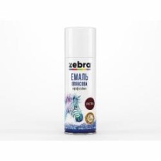 Эмаль аэрозольная ZEBRA серия Акварель RAL 8016 глянец 400 мл