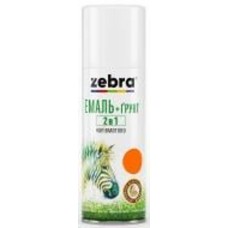 Эмаль аэрозольная ZEBRA серия Акварель 860 2в1 оранжевый полумат 400 мл