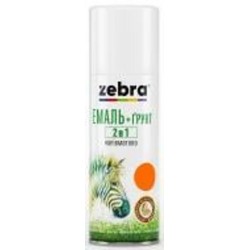 Эмаль аэрозольная ZEBRA серия Акварель 860 2в1 оранжевый полумат 400 мл