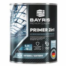 Грунтовка антикорозийная Bayris PRIMER 2 в 1 серый мат 0,9 кг